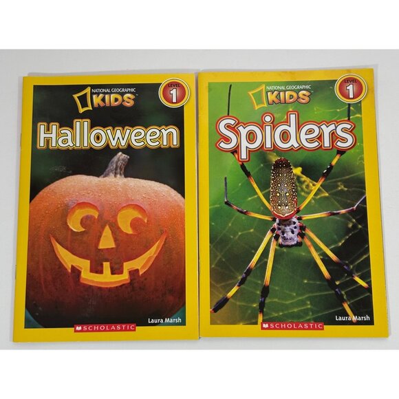 National Geographic Kids Scholastic Books Level 1 & 2 Set Of 8 - Spiders Planets - Picture 2 of 8